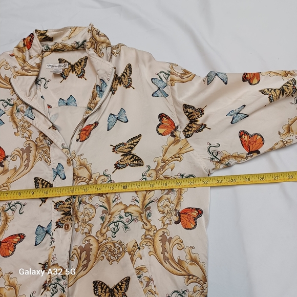 Vintage Mureli Butterfly Print Women's Jacket Size M - Picture 13 of 14